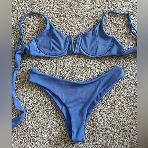 NWOT - Women’s Zaful Periwinkle Bikini Set